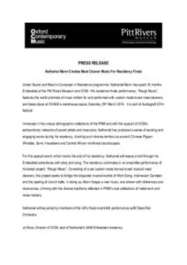 Microsoft Word - Rough Music Press Release v6.doc