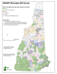 GRANIT Municipal GIS Survey Pittsburg P35: Are the digital parcel data made available to the public? Yes Yes, but not to everyone