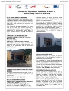 Community Newsletter #9_02032014 - FINAL.pdf  DOH[removed]Community Information Newsletter Number 9 Latrobe Valley Open Cut Mine Fire