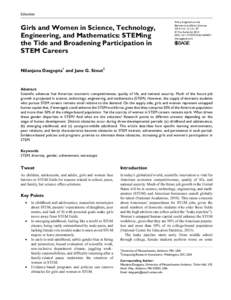 research-article2014 BBSXXX10.1177/2372732214549471Policy Insights from the Behavioral and Brain SciencesDasgupta and Stout