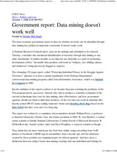 Government report: Data min...