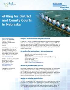 NASCIO Collaboration Series eFiling for District and County Courts