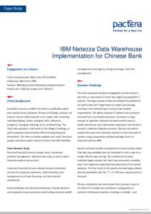 Case Study[removed]Data Warehouse Implementation for Bank - Bank of Beijing