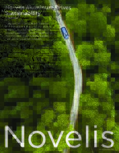 Novelis Aluminum Drives Sustainability Sustainability is core to Novelis’ business. As the world’s largest recycler of aluminum and producer of flat-rolled product, we are leveraging aluminum’s unique properties to