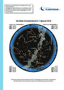 Möchten Sie den Sternenhimmel regelmäßig per Post zugeschickt bekommen? Als Mitglied im Kieler Planetarium e.V. informieren wir Sie regelmäßig über Aktuelles rund um den Mediendom und die Welt der Sterne und Sie er