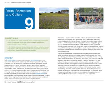 section 9: Parks, Recreation, and Culture  Parks, Recreation and Culture  9