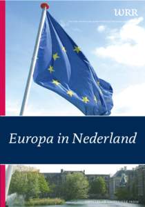WETENSCHAPPELIJKE RAAD VOOR HET REGERINGSBELEID  Europa in Nederland AMSTERDAM UNIVERSITY PRESS