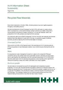 Microsoft Word - Sustainability - Recycled Raw Materials