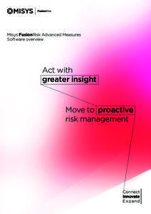 Misys FusionRisk Advanced Measures Software overview Act with greater insight