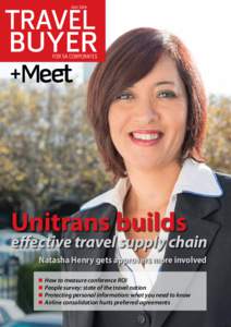 JULY[removed]Unitrans builds effective travel supply chain Natasha Henry gets approvers more involved