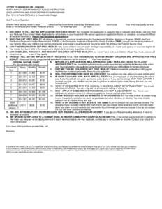 LETTER TO HOUSEHOLDS - CHARGE NORTH DAKOTA DEPARTMENT OF PUBLIC INSTRUCTION CHILD NUTRITION AND FOOD DISTRIBUTION PROGRAMS (Rev[removed]G/Tools/SNP/Letter to Households-Charge Dear Parent or Guardian: Children need health