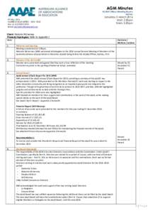 Structure / American Association of Airport Executives / Economy / Australian Curriculum /  Assessment and Reporting Authority / Voluntary association / Annual general meeting / Australian Association of Mathematics Teachers