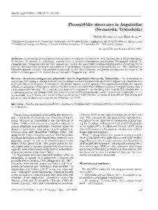 Taxonomy / Phasmid / Anguina tritici / Ditylenchus dipsaci / Nematodes / Biology / Zoology