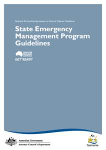 National Partnership Agreement on Natural Disaster Resilience  State Emergency Management Program Guidelines