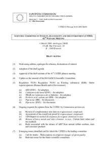 draft agenda CSTEE 42nd plenary meeting - 4 March 2004