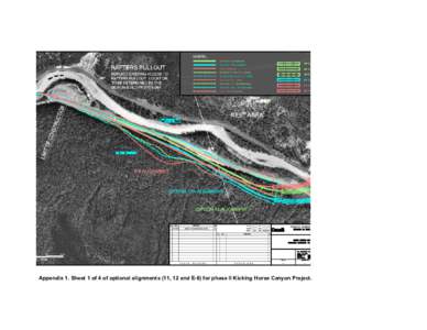 Appendix 1 - Optional Alignments (11, 12, and E-6) for Phase II Kicking Horse Canyon Project