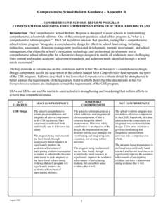 Comprehensive School Reform Guidance Appendix B (MS Word)