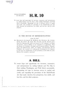 I  115TH CONGRESS 1ST SESSION  H. R. 10