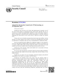 National security / Organized crime / International relations / Counter-terrorism / United Nations Security Council Counter-Terrorism Committee / Definitions of terrorism / State terrorism / United Nations Security Council Resolution / Al-Qaida and Taliban Sanctions Committee / Al-Qaeda / Taliban / Terrorism