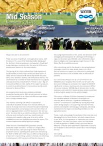 Mid Season Newsletter[removed]Happy new year to all customers. There is a sense of optimism in the agriculture sector with the drop in the value of the Australian dollar boding well