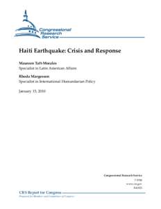 International development / United Nations Stabilisation Mission in Haiti / Haiti / Office of Foreign Disaster Assistance / René Préval / United States Agency for International Development / Disaster Assistance Response Team / Humanitarian response by national governments to the 2010 Haiti earthquake / Haiti–United States relations / International relations / Development / Humanitarian aid