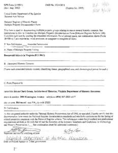 NATIONAL REGISTER FORMS TEMPLATE