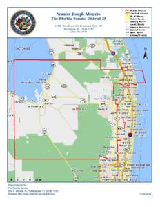 Senator Joseph Abruzzo The Florida Senate, District[removed]West Forest Hill Boulevard, Suite 200 Wellington, FL[removed][removed]