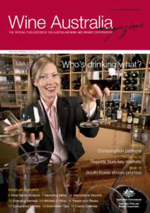 Issue 8 October-November[removed]Wine Australia THE OFFICIAL PUBLICATION OF THE AUSTRALIAN WINE AND BRANDY CORPORATION  PRINT POST APPROVED[removed]