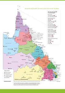 Hospital and Health Services rural and remote facilities map | Department of Health