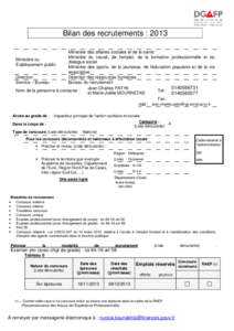 formulaire statistiques IPASS 2014