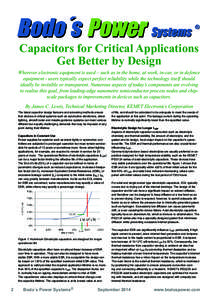 Electromagnetism / Tantalum capacitor / Electrolytic capacitor / Capacitor / Equivalent series resistance / Polymer capacitor / Surface-mount technology / Dissipation factor / Tantalum / Capacitors / Electrical engineering / Technology