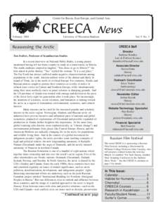February[removed]CREECA News • 1 Center for Russia, East Europe, and Central Asia  February 2001