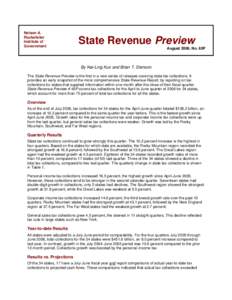 Nelson A. Rockefeller Institute of Government  State Revenue Preview