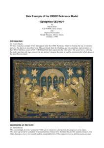 Christian iconography / Easter / Entombment of Christ / Epitaphios / E53 / Benaki Museum / International Council of Museums / Object / Ankara / Object-oriented programming / Software engineering / Christian art