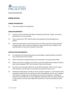 Electrical safety / Power cables / Arc-fault circuit interrupter / Residual-current device / Electrical connector / Receptacle / National Electrical Code / Electrical wiring in North America / Electromagnetism / Electrical wiring / Electrical engineering