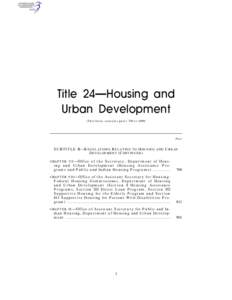 Title 24—Housing and Urban Development (This book contains parts 700 to[removed]Part