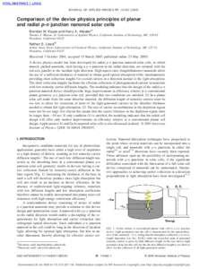 Technology / Semiconductor devices / Energy conversion / P–n junction / Hybrid solar cell / Depletion region / Semiconductor / Heterojunction / Field-effect transistor / Chemistry / Solar cells / Electronics