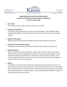 KANSAS ADVISORY COUNCIL ON HIV/AIDS (KACHA)