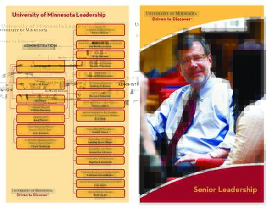 University of Minnesota Leadership Senior VP Academic Affairs & Provost Karen Hanson