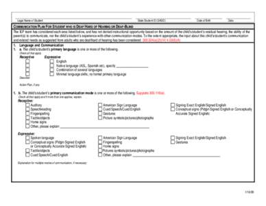 Legal Name of Student  State Student ID (SASID) Date of Birth