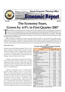 The Economy Soars, Grows by 6.9% in Q1 2007