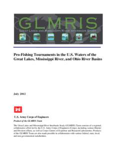 Pro-Fishing Tournaments in the U.S. Waters of the Great Lakes, Mississippi River, and Ohio River Basins