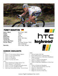 Tony Martin / Eneco Tour / Country codes / André Greipel / Road bicycle racing / UCI ProTour / Sports