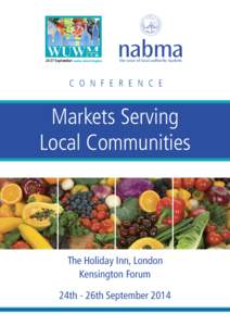 24-27 September London, United Kingdom  nabma the voice of local authority markets  C O N F E R E N C E