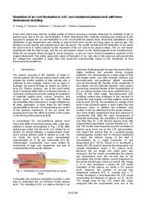 Simulation of arc root fluctuation in a DC non-transferred plasma torch with three dimensional modeling R. Huang, H. Fukanum, SaiWama/J, Y. Uesugi and Y. Tanaka, Kanazawa/Japan It has been well known that the coating qua