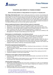 Economy of the United Kingdom / Broadgate / British Land / London