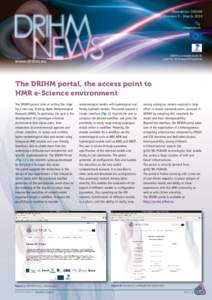 Newsletter DRIHM Number 5 - March 2014 DRIHM is co-funded by the EC under the 7th Framework Programme