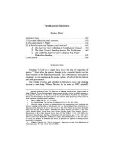 Civil procedure / Jurisdiction / State court / Perry v. Brown / United States federal courts / Standing / Federal government of the United States / Supreme court / Certified question / Law / Government / United States law