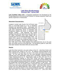 Lake Beauclair  EcoSummary