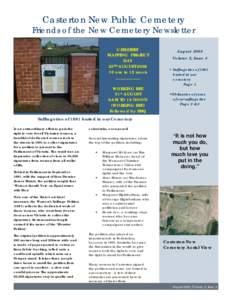 Microsoft Word - Cemetery newsletter August 2008